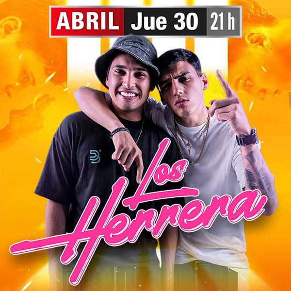 Flyer de Los Herrera