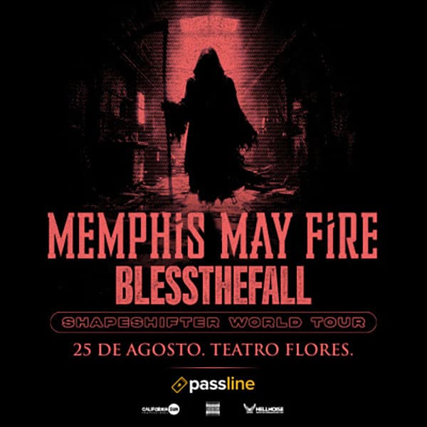 Flyer de Memphis May Fire, Blessthefall