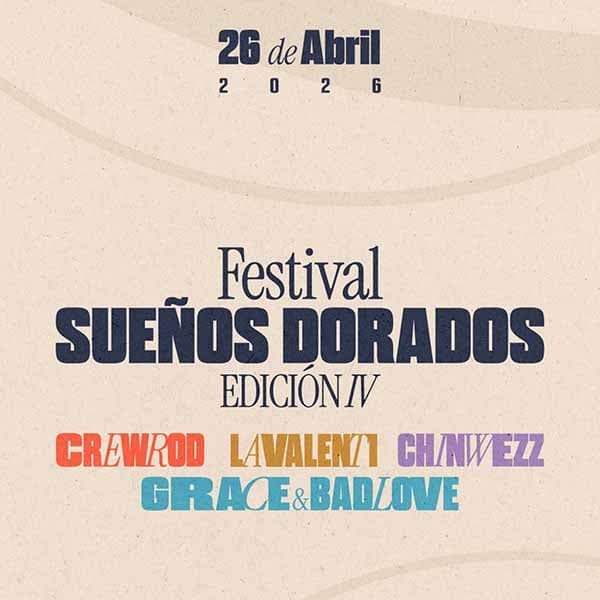 Flyer de Festival Sueños Dorados