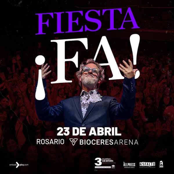 Flyer de Fiesta ¡FA!