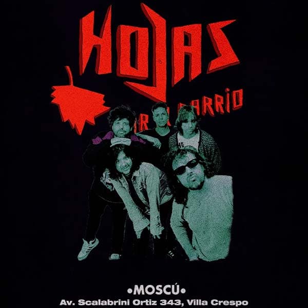 Flyer de Hojas por el Barrio