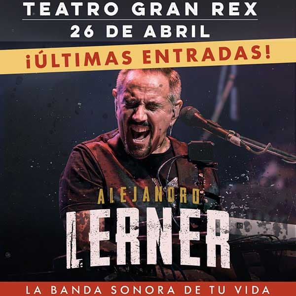 Flyer de Alejandro Lerner
