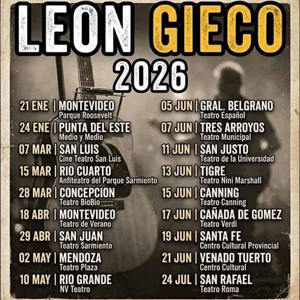 Flyer de León Gieco