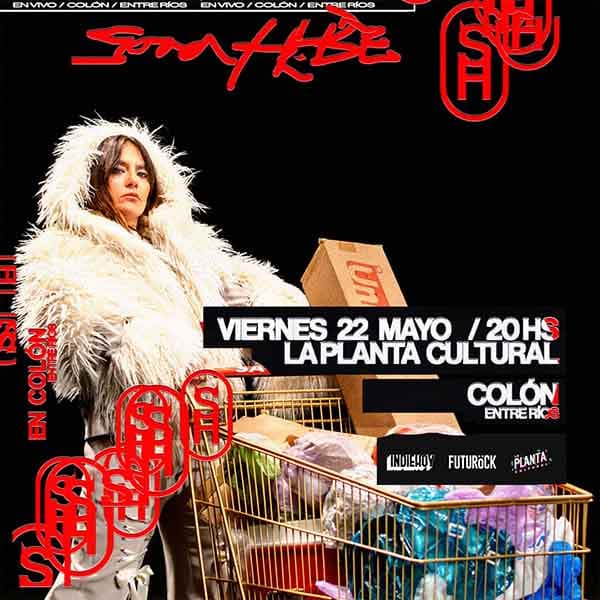 Flyer de Sara Hebe