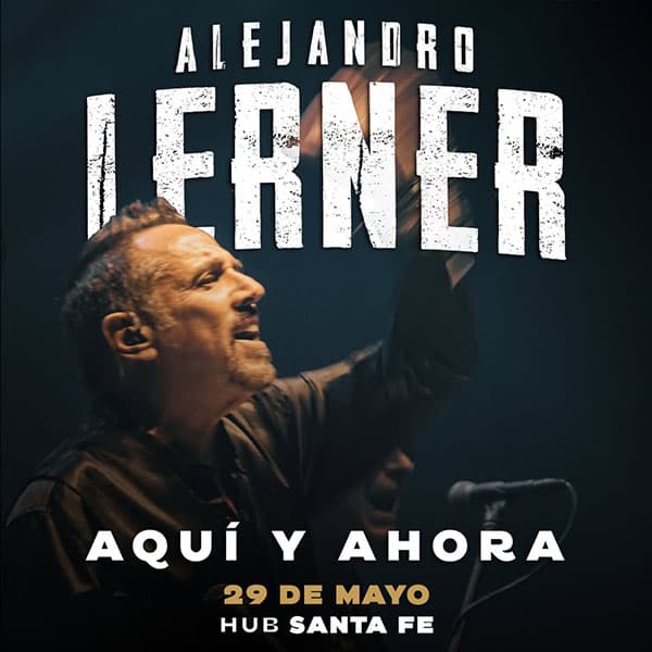 Flyer de Alejandro Lerner