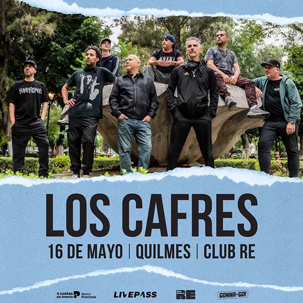 Flyer de Los Cafres