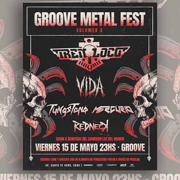 Flyer de Groove Metal Fest