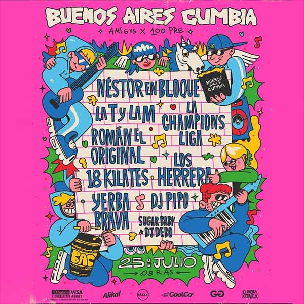 Flyer de Buenos Aires Cumbia