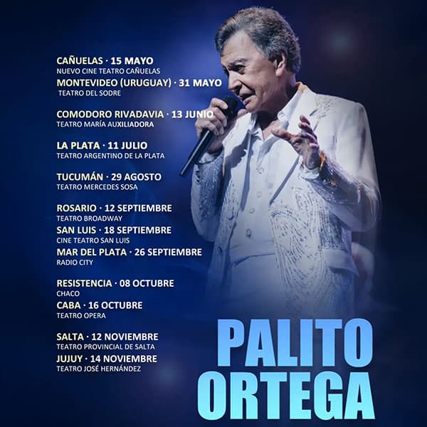 Flyer de Palito Ortega