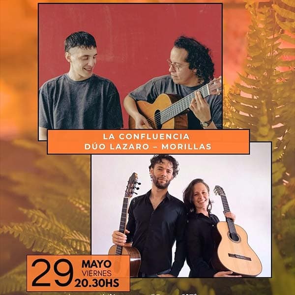 Flyer de La Confluencia, Dúo Lázaro Morillas