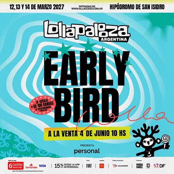 Flyer de Lollapalooza