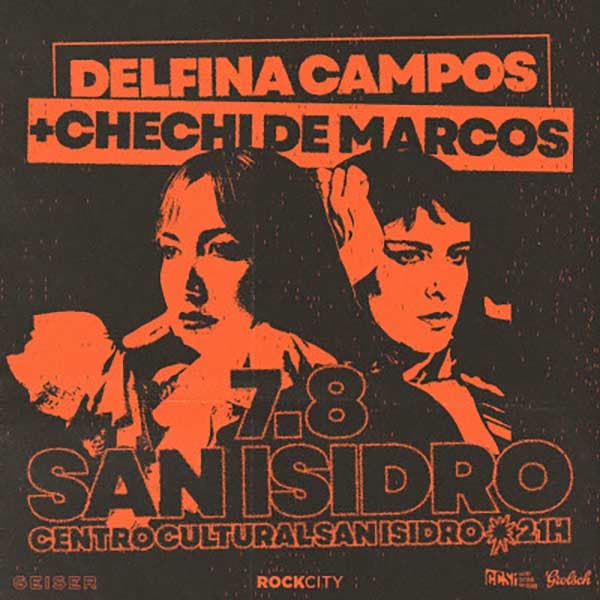 Flyer de Delfina Campos, Chechi de Marcos