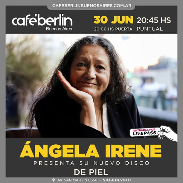 Flyer de Ángela Irene