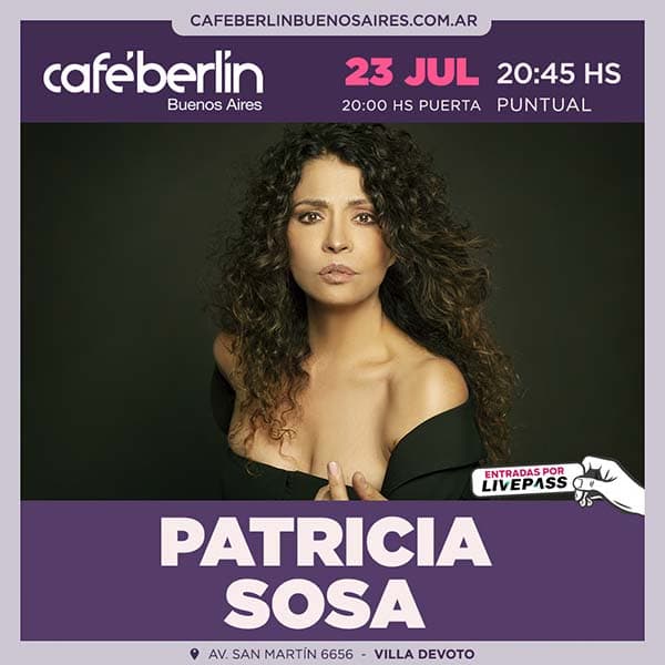 Flyer de Patricia Sosa