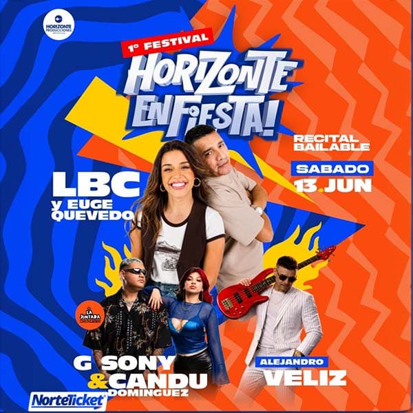 Flyer de Horizonte en Fiesta