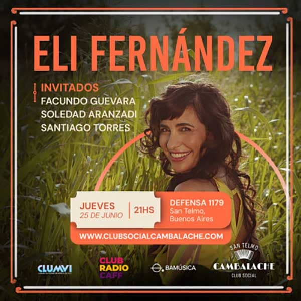 Flyer de Eli Fernández