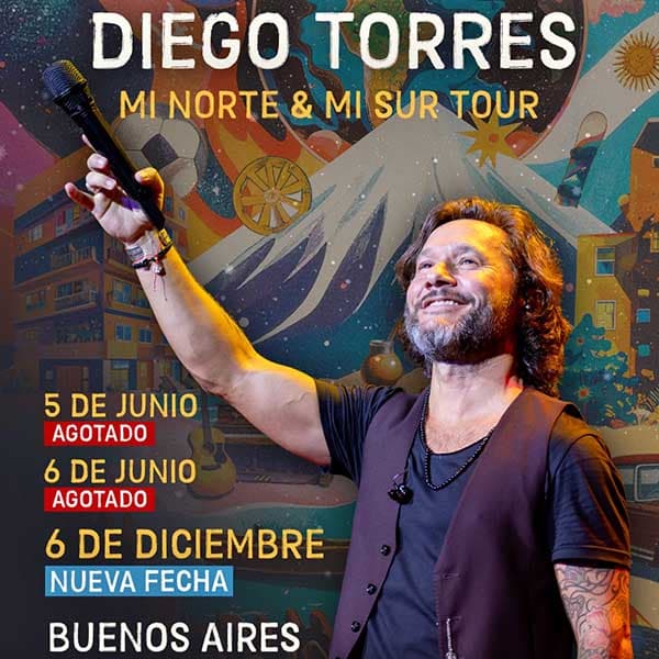 Flyer de Diego Torres