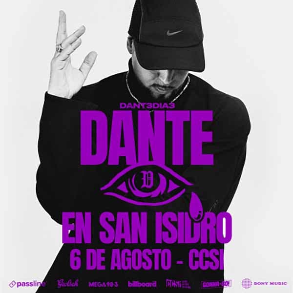 Flyer de Dante Spinetta
