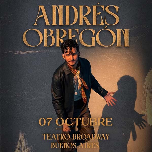 Flyer de Andrés Obregón