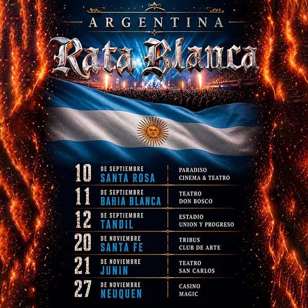 Flyer de Rata Blanca