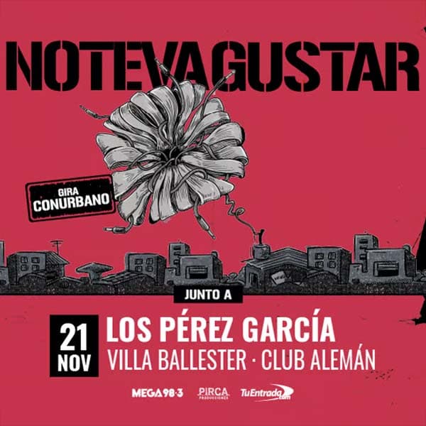 Flyer de No Te Va Gustar, Los Pérez García