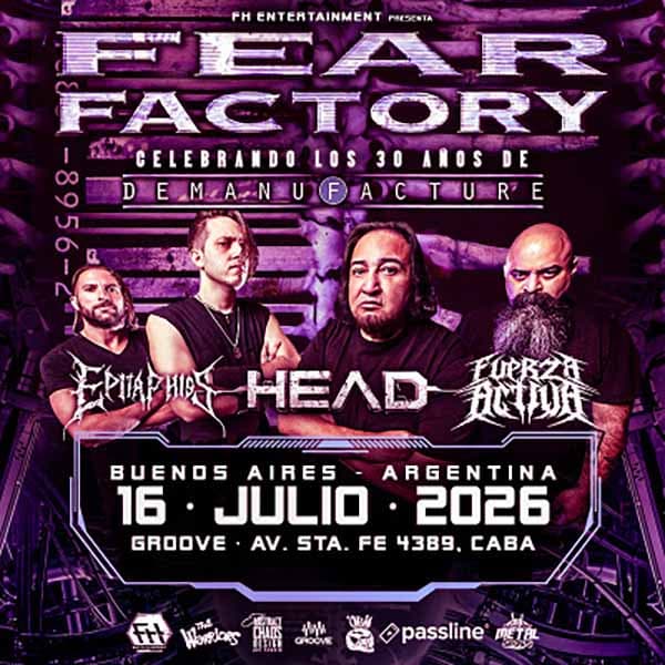 Flyer de Fear Factory