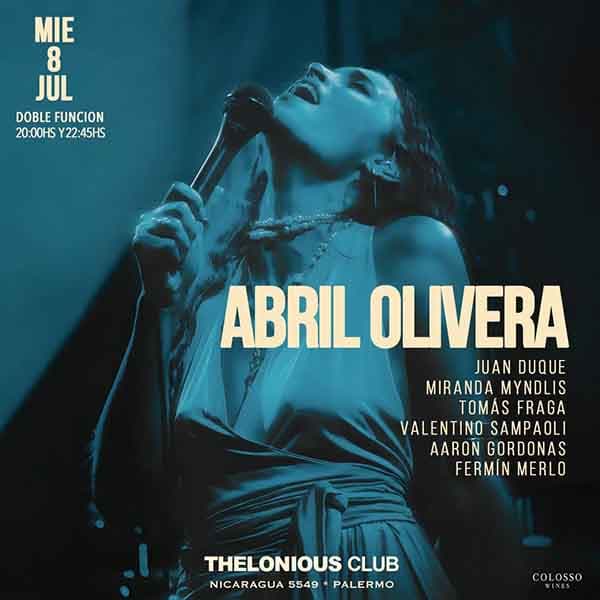 Flyer de Abril Olivera