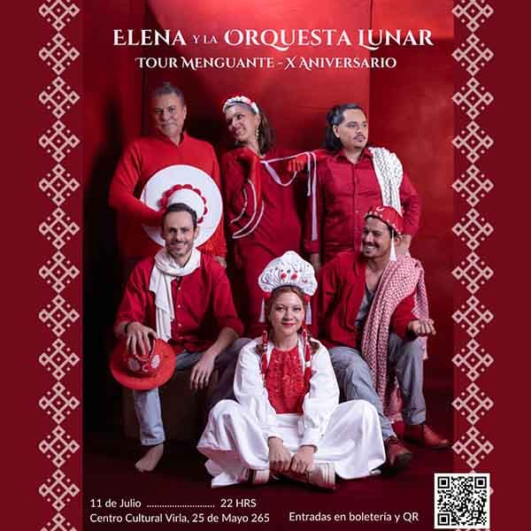Flyer de Elena y la Orquesta Lunar