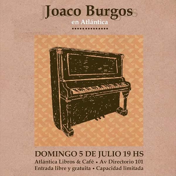 Flyer de Joaco Burgos