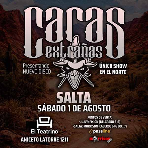 Flyer de Caras Extrañas