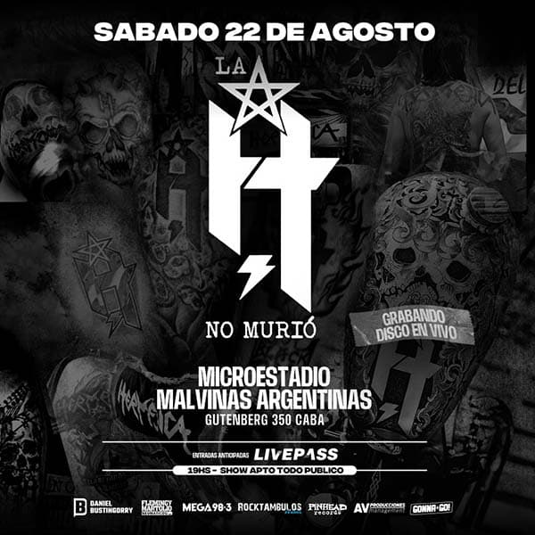 Flyer de La H no murió