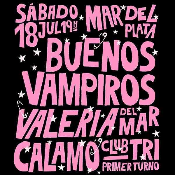 Flyer de Buenos Vampiros, Calamo, Valeria del Mar