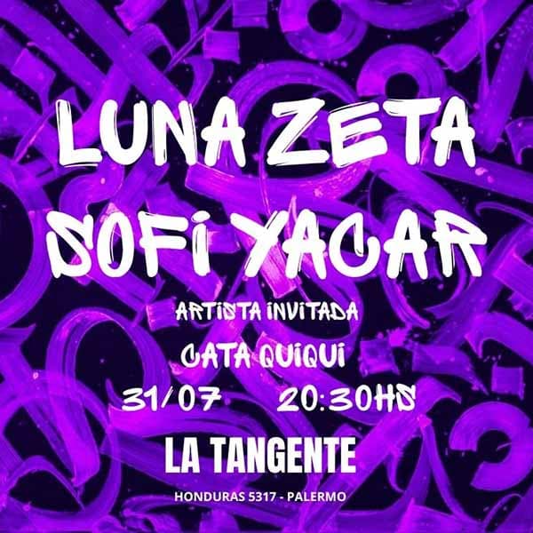 Flyer de Luna Zeta, Sofia Yacar