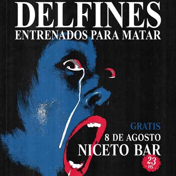 Flyer de Delfines Entrenados Para Matar