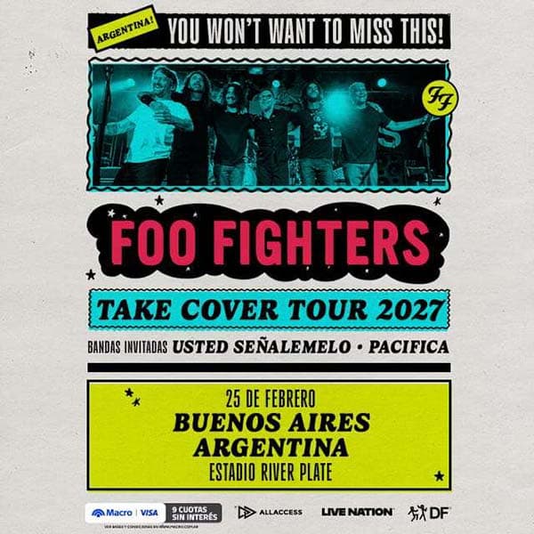 Flyer de Foo Fighters