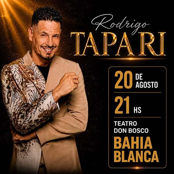 Flyer de Rodrigo Tapari