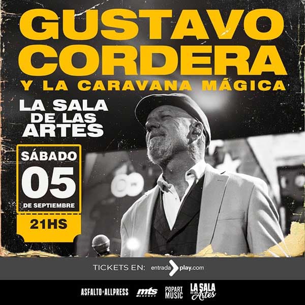 Flyer de Gustavo Cordera
