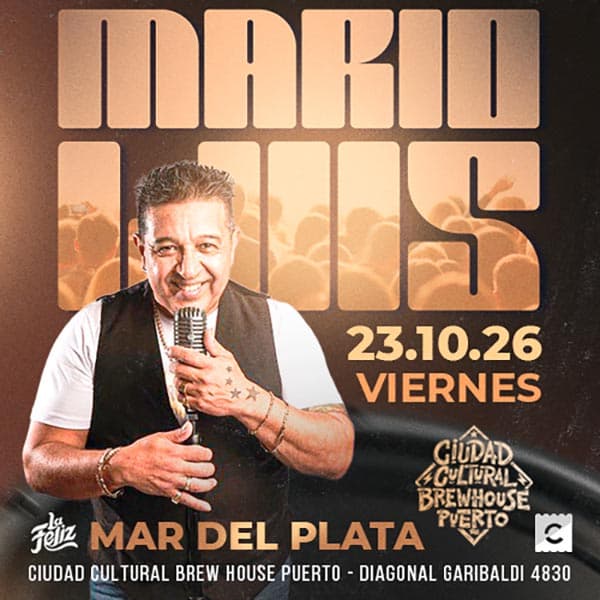 Flyer de Mario Luis