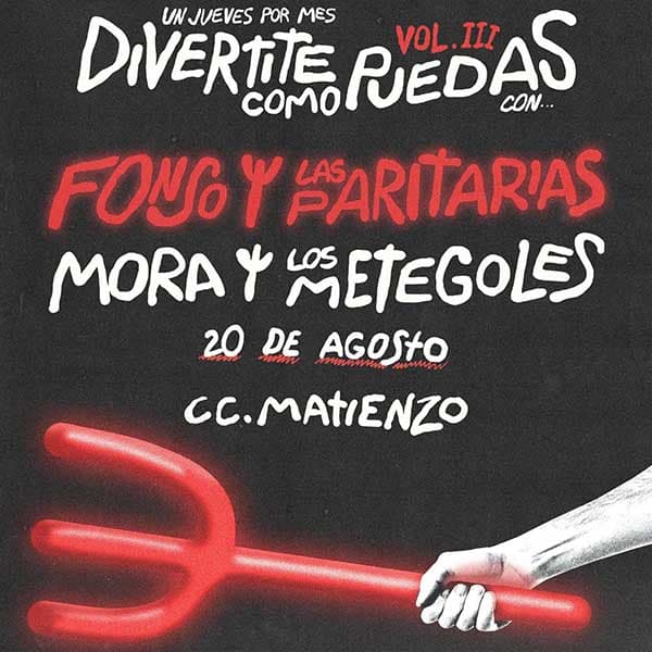 Flyer de Fonso y Las Paritarias