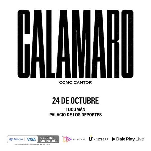 Flyer de Andrés Calamaro