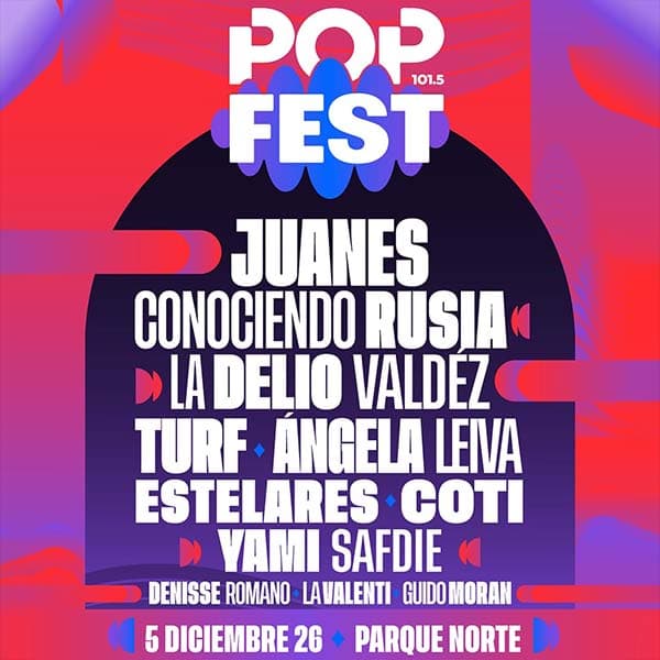 Flyer de Pop Fest