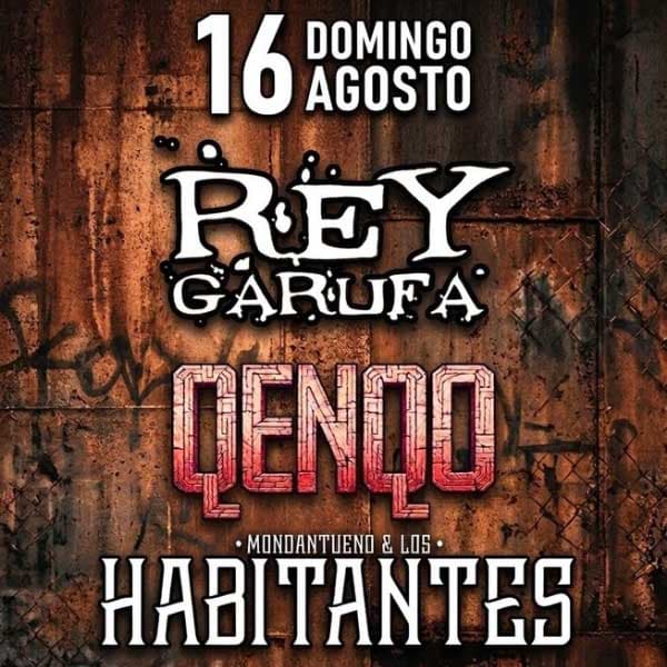 Flyer de Rey Garufa y sus timadores, Qenqo