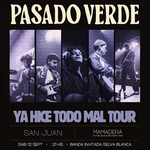 Flyer de Pasado Verde