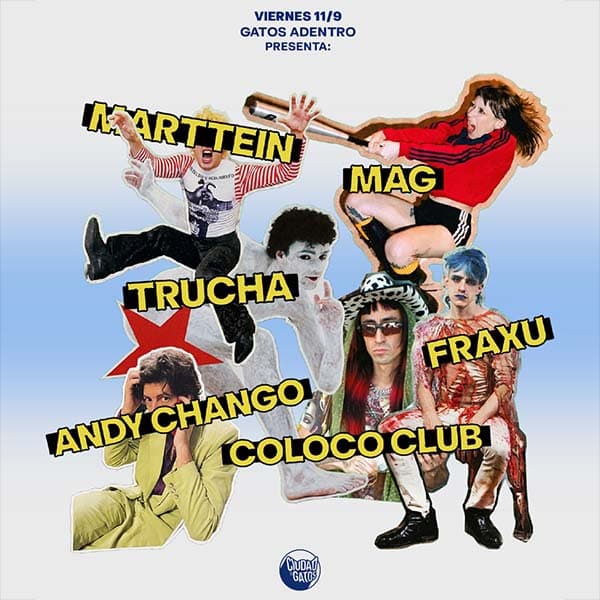 Flyer de Marttein, Andy Chango, Mag, Trucha