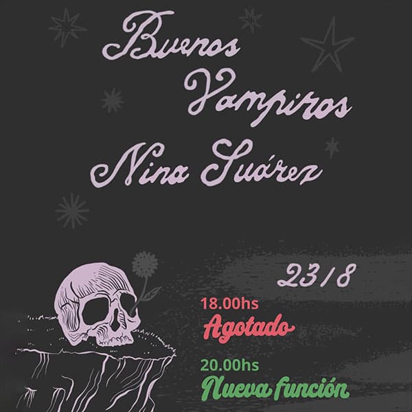 Flyer de Buenos Vampiros, Nina Suárez