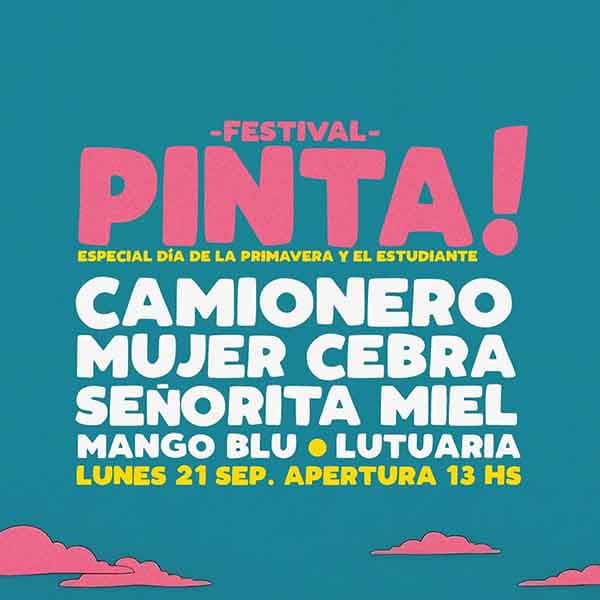 Flyer de Festival Pinta
