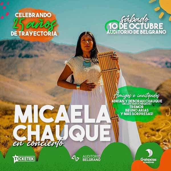 Flyer de Micaela Chauque