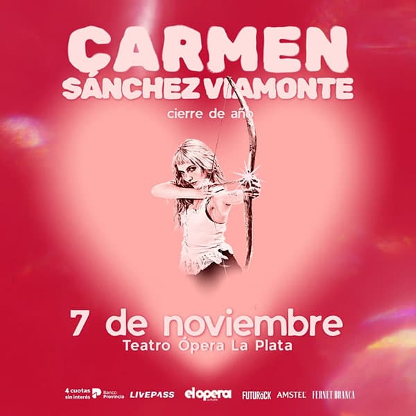 Flyer de Carmen Sánchez Viamonte