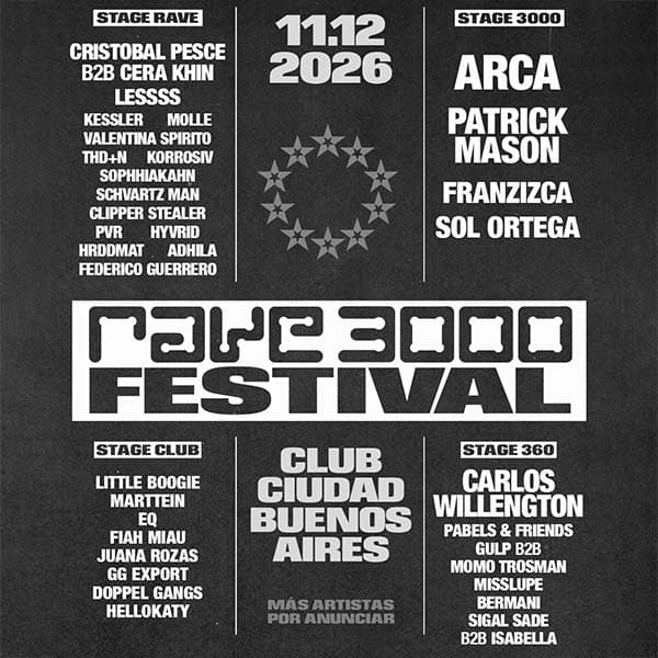 Flyer de Rave3000 Festival