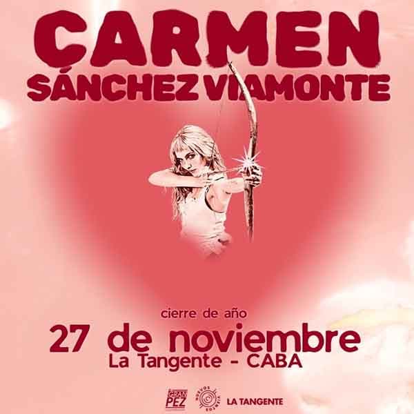 Flyer de Carmen Sánchez Viamonte